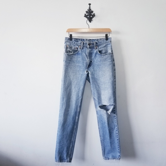 Vintage Destroyed Grungy Levi's 505 Jeans Size 31 - Picture 2 of 9